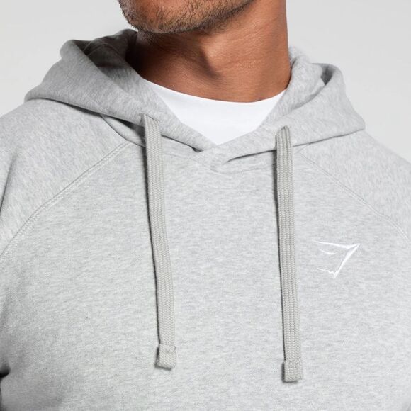 GYMSHARK CREST HOODIE‎ Grey in color Small NWT in packaging - Picture 5 of 7